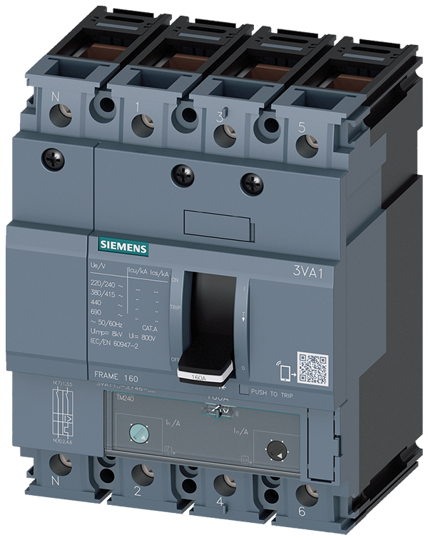 Comprar Interruptor 3VA1180-3EF46-0AA0 | Berdin Álava Mejor precio para Interruptor automático 3VA1 IEC Frame 160 Clase de (3VA1180-3EF46-0AA0). Desde nuestra tienda a tu casa. Envío a todo España